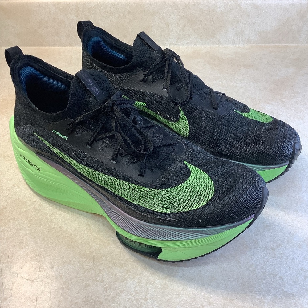 Nike Air Zoom Alphafly Next% 'Lime Blast' Marathon Running Shoes Size 12.5